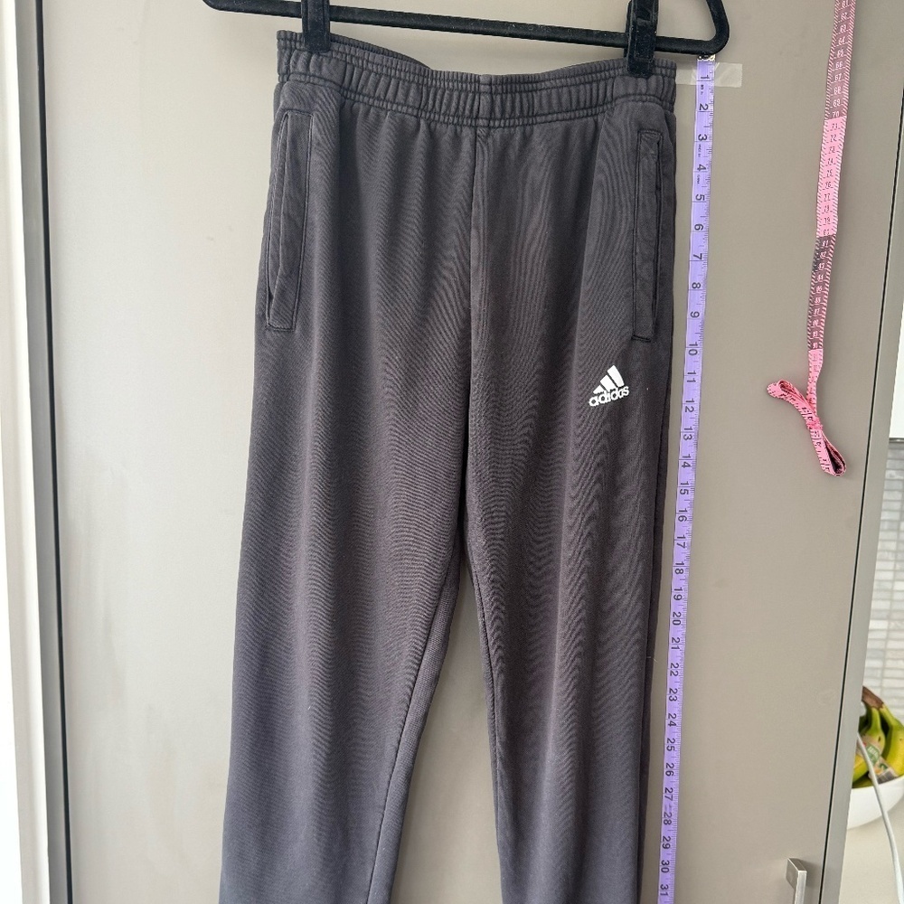 Adidas Black Cotton Sweatpants Joggers Running Pants size M fits S/M